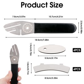 kiki fancy Bicycle Disc Brake Calibration Tool - Brake Piston Reset Brake Discs Adjustment Aid for Precise Brake Adjustment - Ideal for Disc Brake Maintenance