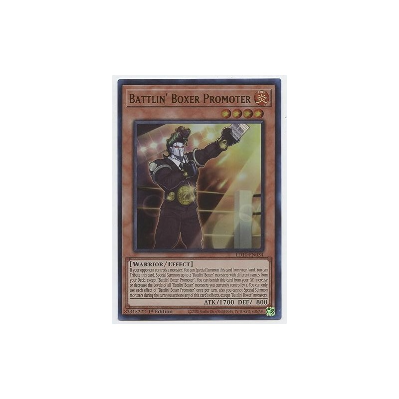 Battlin' Boxer Promoter - LD10-EN034 - Ultra Rare - 1st