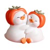 WeiLaiKeQi Pair Ducks Couple Sculpture Statue Valentine's Day Gift Desktop