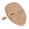 Eyelash Extension Mannequin Head with 6 Pair Replacement Eyelids Soft