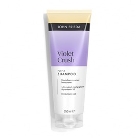 John Frieda Violet Crush Purple Shampoo 250ml. Blonde Hair Toning Care for Brassy Hair and Soft Shine