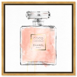 The Oliver Gal Artist Co. Fashion and Glam Framed Wall Art Canvas Prints 'Mademoiselle' Perfumes