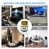 NFHK HDMI macho a HDMI 2.1 hembra, plano, horizontal, 90