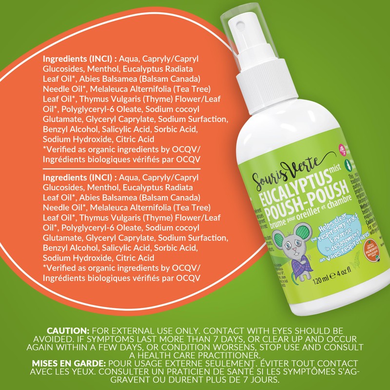 Souris Verte Eucalyptus Mist – for Pillow and Bedding –