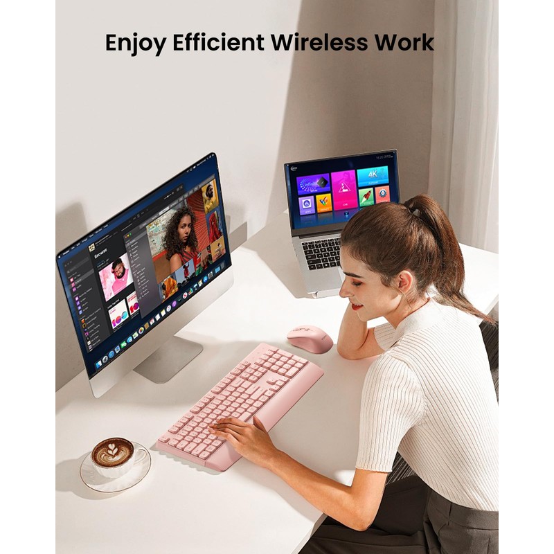 seenda Bluetooth Keyboard and Mouse, COE200 USB + Bluetooth Multi