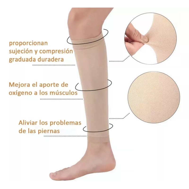 Medias De Compresión Para Varices Y Piernas Cansadas 2 Par