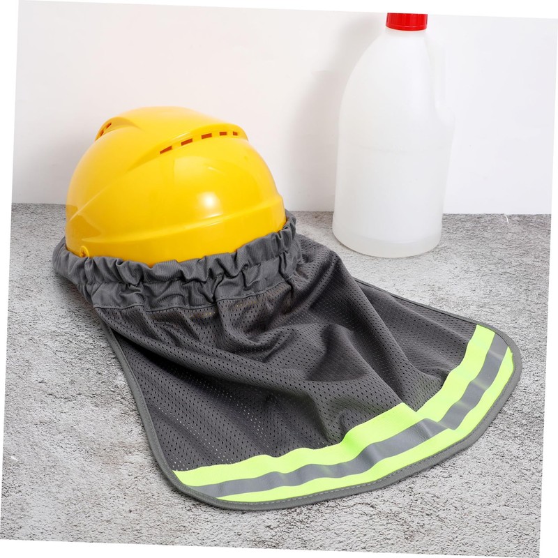 Operitacx 5pcs Breathable Hard Hat Neck Shade Reflective Mesh Sun