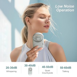 Handheld Mini Fan, USB Rechargeable Small Pocket Fan 7 Working Hours with Flashlight, 4 Speeds, Portable Fan for Travel/Summer/Concerts/Lash