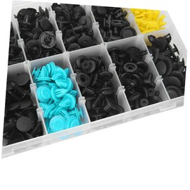 Vaguelly 555pcs Car Fastener Kit 6in Screwdriver Plastic Rivet Retainer Clips for Bumper