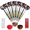 RED Dragon 12 Piece Brass Softip Darts Set - Includes