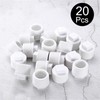 sourcing map 20 Pcs PVC Pipe Male Thread Plug 1"