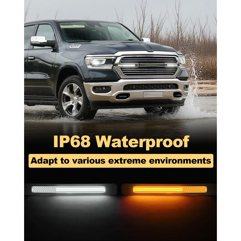 OKLSG LED Grille Light Bars for 2019-2024 Dodge Ram 1500