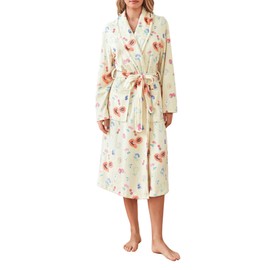 TIKITIDES Fleece Floral Cute Robes for Women,Fruit Print Gown,Warm Lounge Robe Bathrobe,Avenue Djerf Robe,Djerfavenues Robes