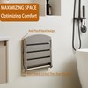 17.5" Folding Shower Seat Wall Mounted,Foldable Shower Bench,Fold Down Shower