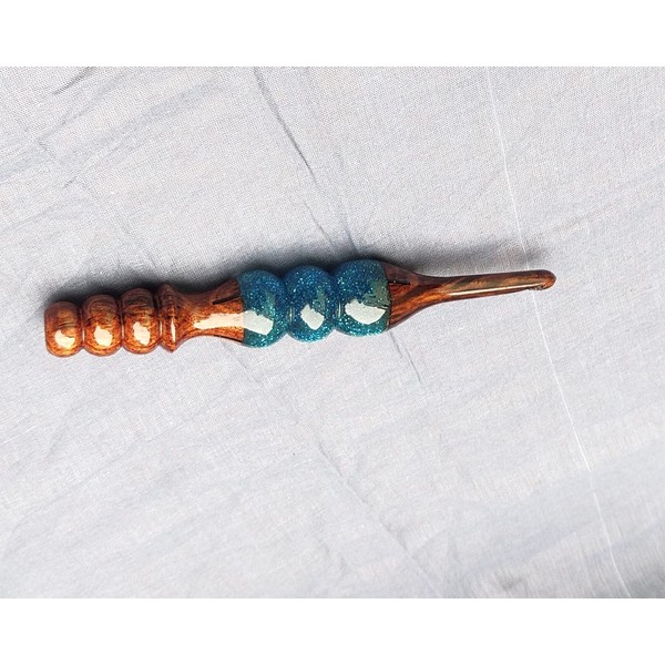 Merit wooden craft Handcrafted Resin epoxy & Wood Mix Crochet
