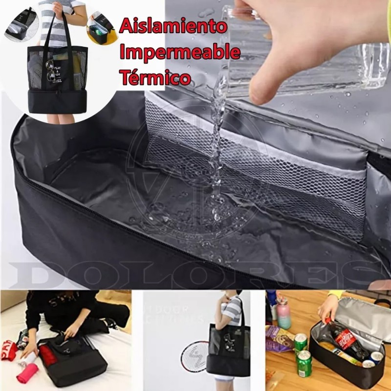 Dolores Multifuncional Malla Y Aislante Bolsa Para Picnic Y La