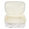 3Pcs Women Cosmetic Bag Marble Print Makeup Case Storage Handbag