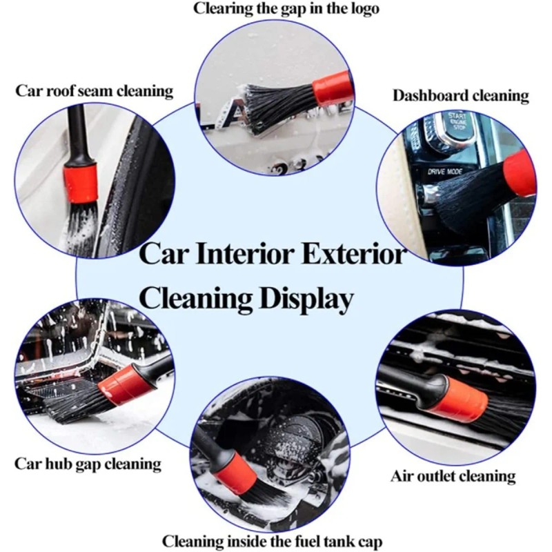 Kit De 26 Brochas Para Detalles De Coche, Juego De