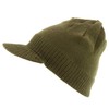 Armycrew RGY Striped Jamaica Rasta Knit Stretchable Beanie Visor Hat
