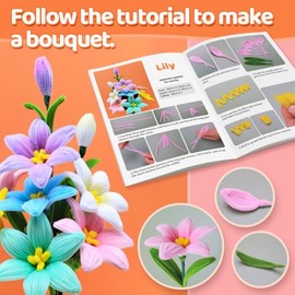 GAGANIU 400pcs Craft Pipe Cleaners, 20 Colors Chenille Stems with Flowers Manual for Crafts – 12 inch Craft Supplies for DIY Projects, Art Activities, Decorations & More