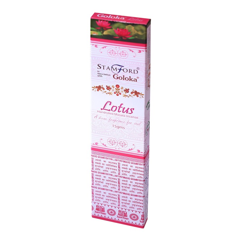 Goloka Lotus Incense, 15 Gms x 12 Packs