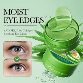 Parches Hidrogel Para Ojos Sadoer Elimina Ojeras Aloe Vera Todo Tipo De Piel Día/noche