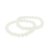 Unbranded Imitation Jade Bead Bracelet - 50mm - White -