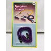 Vintage Eyeglass String Plastic Chain Scrunchie Purple