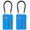Puroma TSA Approved Luggage Travel Locks with Open Alert Indicator,