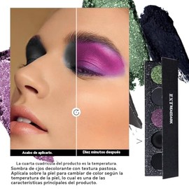 MAFFICK Paleta de Sombras de Ojos, 5 Colores Oscuros Mate y Brillantes, Resistente al Agua y Sudor (02, 68g)                                          