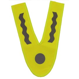 Eabdice 2 Pieces V-Shape Safety Vest, Luminous Vest, High Visibility Vest, Suitable for Running, Street, Accident Scene