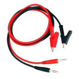 [Generic Product] Alligator Clip Clamp Test Probe Cable Lead 15A 4mm Banana Plug
