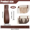 10pcs PU Leather Straps for Hanging Wall Hooks 1 x
