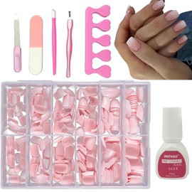 Virellay 360 Pcs Press On Nails Short, Fingernägel Fake Nails, Künstliche Nägel (Gradient Square, 360pcs)