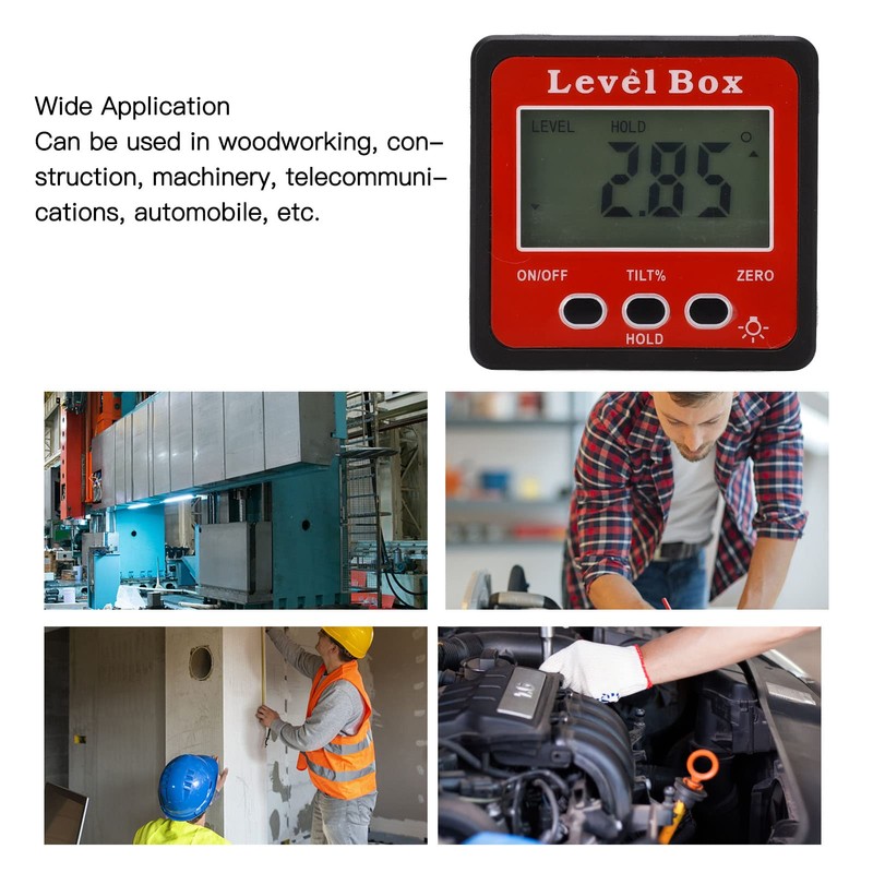 Digital Electronic Level and Angle Gauge, Portable Magnetic Digital Level