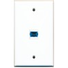 RiteAV - 1 Port SC Fiber Singlemode Simplex Wall Plate
