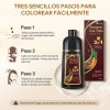Kaisasa Shampoo Con Tinte Cubre Canas Natural Jengibre Maroon