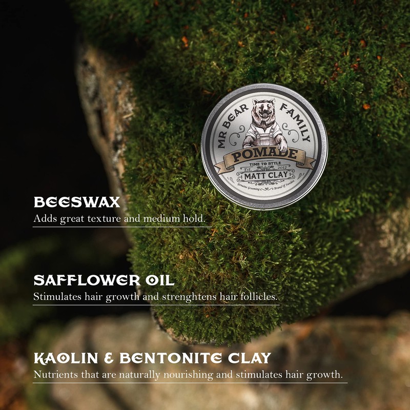 Matte Hair Pomade for Men – Medium Hold Water Based