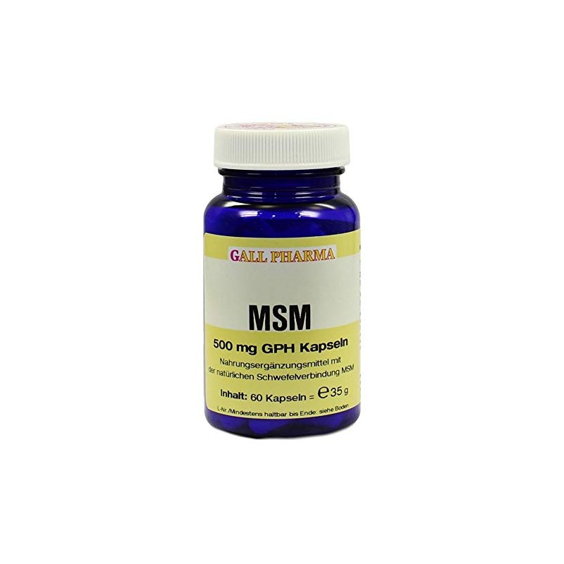 MSM 500 mg GPH Capsules Pack of 60