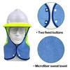 2PCS Hard Hat Sun Shade Neck Shield High Visibility Reflective