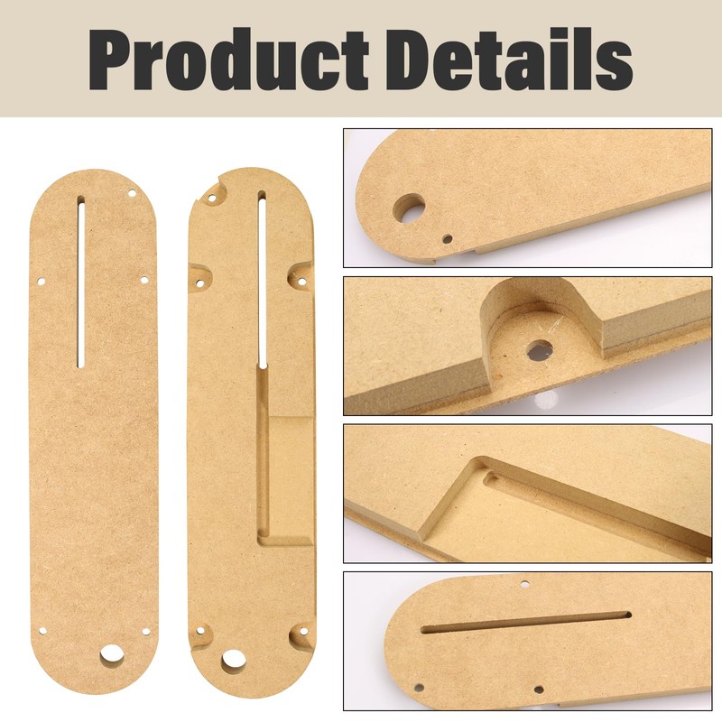 ANTOBLE 3Pcs Zero Clearance Insert Throat Plate Fits for Delta
