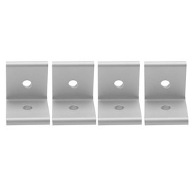 L Corner Bracket,1515 2020 3030 4040 4545 Connector Corner Angle Bracket Connection Joint for Aluminum Profile(Silver 3030)