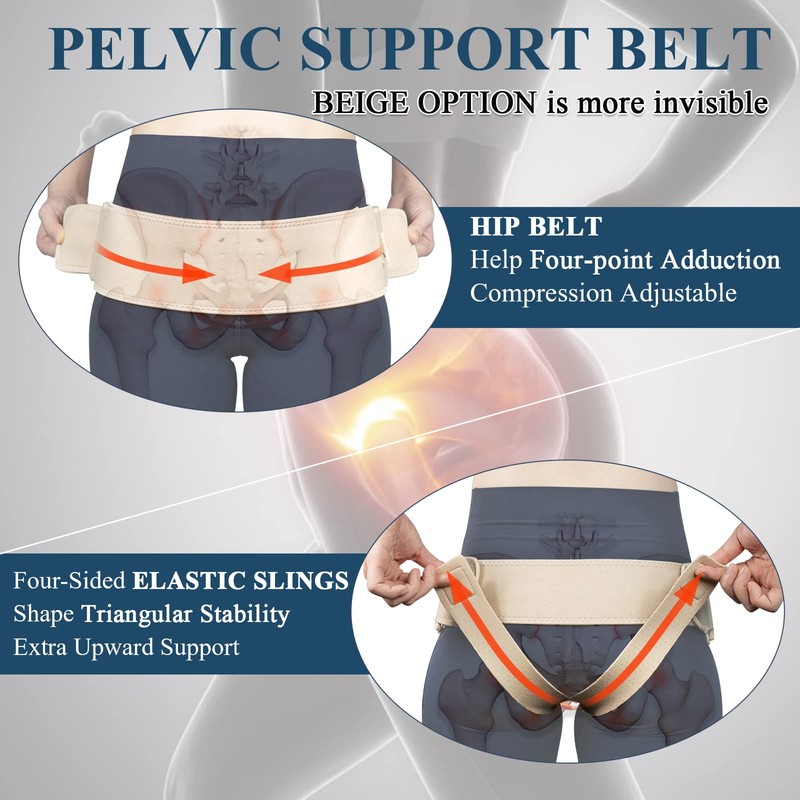 JOMECA V-Sling Pelvic Support Belt for Prolapse, Pregnancy SPD, Vulvar
