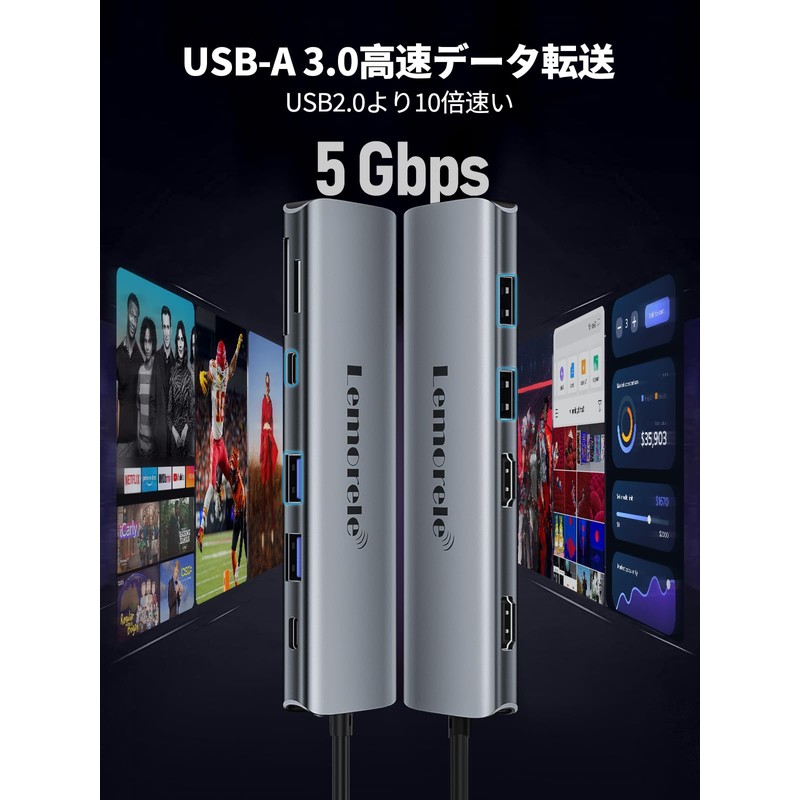USB Docking Station 2 hdmi 3 Screens Extended USB C
