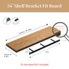 2pcs Floating Shelf Hardware Heavy Duty Hidden Shelf Brackets Support,Wall