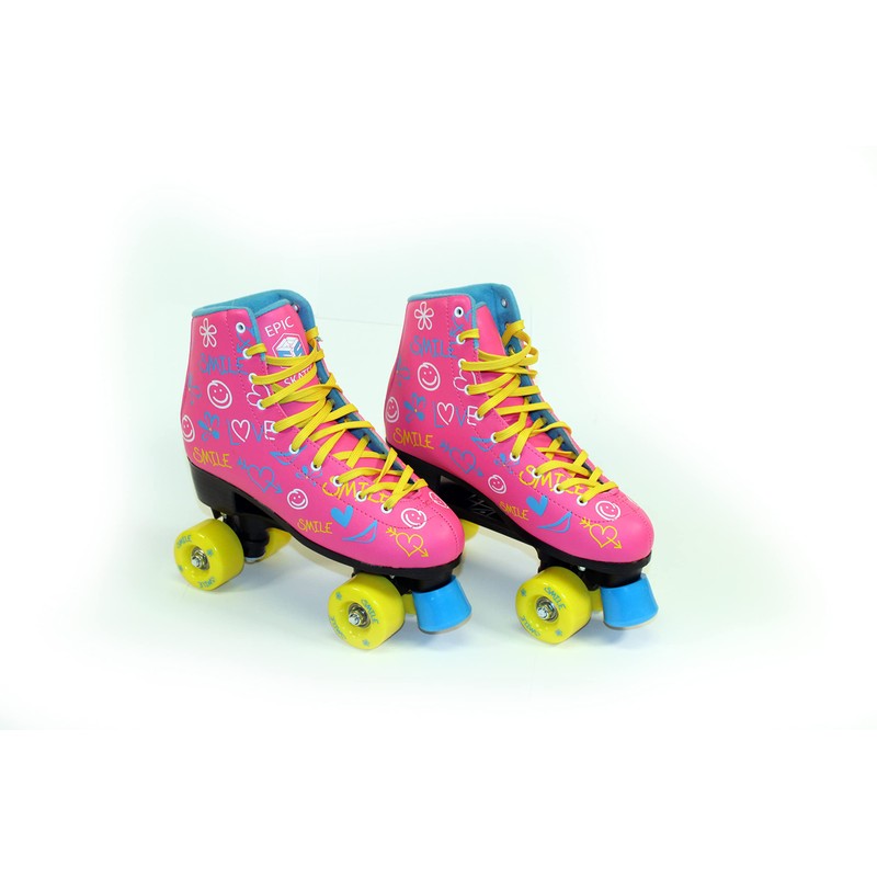 Epic Skates Blush Quad Roller Skates, Pink, Juvenile Size 12