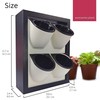 Awesome Plant Wall Garden 4 Vertical Wall Planter, 4 Pots