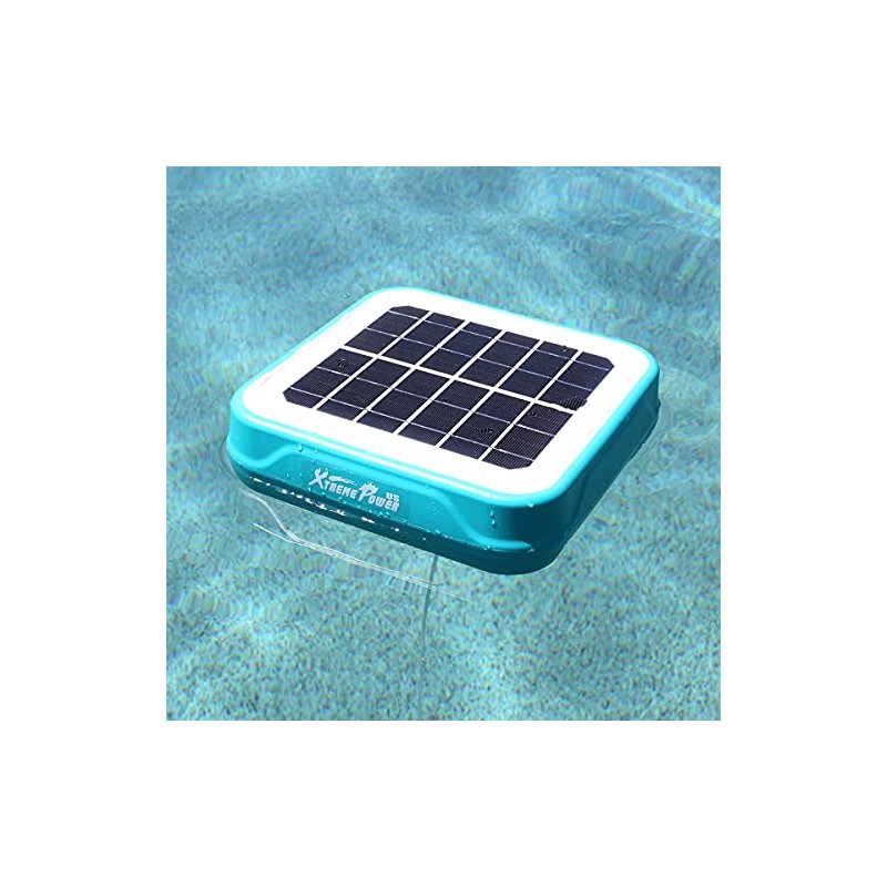 XtremepowerUS 90134-V Solar Pool Ionizer Floating Water Cleaner, Blue/Black