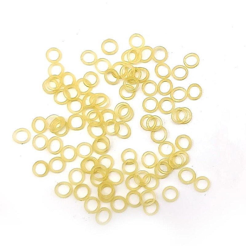 SNAWOP Orthodontic Elastic Rubber Band 3/16" Natrual 100PCS Medium 3.5