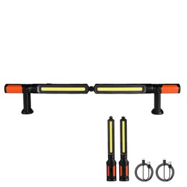 Happybuy Underhood Work Light, 1450LM, 4400mAh Rechargeable Magnetic Intense LED Light, Portable Cordless Mechanic Work Light Bar, for Car Repair Inspection Garage Workshop Emergency Home Illumination